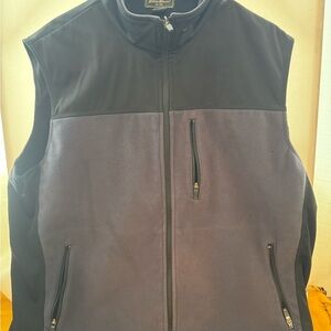 Eddie Bauer Black and Gray Men's Vest